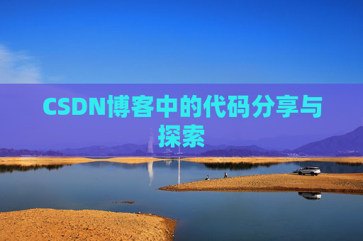 CSDN博客中的代码分享与探索